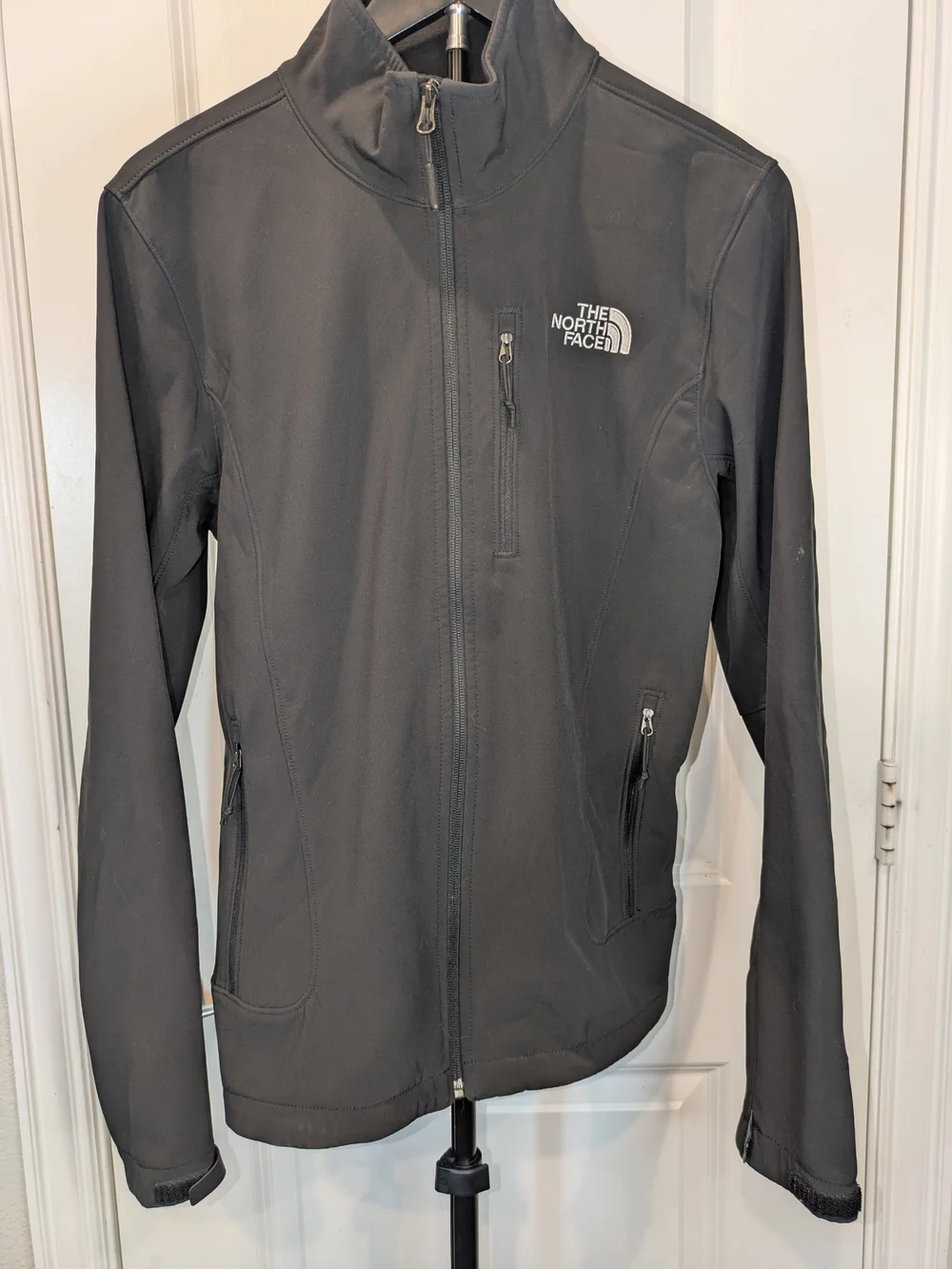 The North Face Men’s S Black Softshell Full Zip Jacket Fleece Lined Outdoor